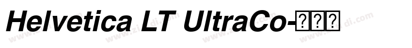 Helvetica LT UltraCo字体转换